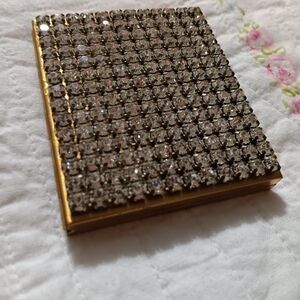 Gold and Silver Rhinestone Compact